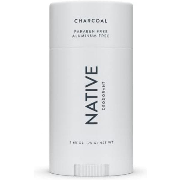 Native Deodorant | Natural Deodorant for Women and Men, Aluminum Free with Baking Soda, Probiotics, Coconut Oil and Shea Butter | Charcoal