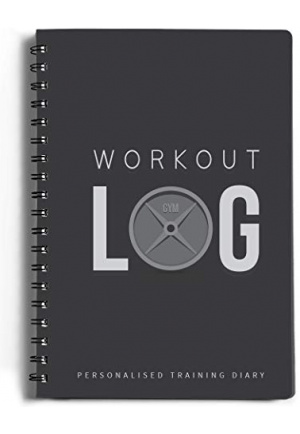 Workout Log Gym - 6 x 8 Inches - Gym, Fitness and Training Diary- Set Goals, Track 100 Workouts and Record Progress - Charcoal Gray