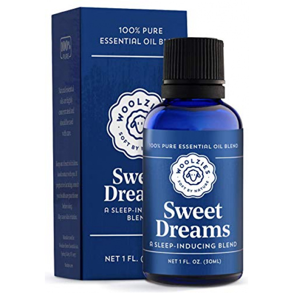 Woolzies Sweet Dreams Essential Oil Blend | Helps Sleep Better Faster Restful | Undiluted Therapeutic Grade (Sweet Dreams, 1 Oz)