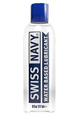 Swiss Navy Premium Water Based Lubricant, 6 Ounce, Personal Sex Lube for Men, Women & Couples